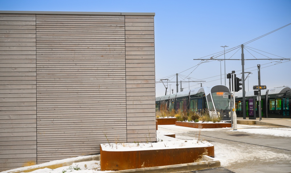 Local technique tram Luxembourg – conception architecturale